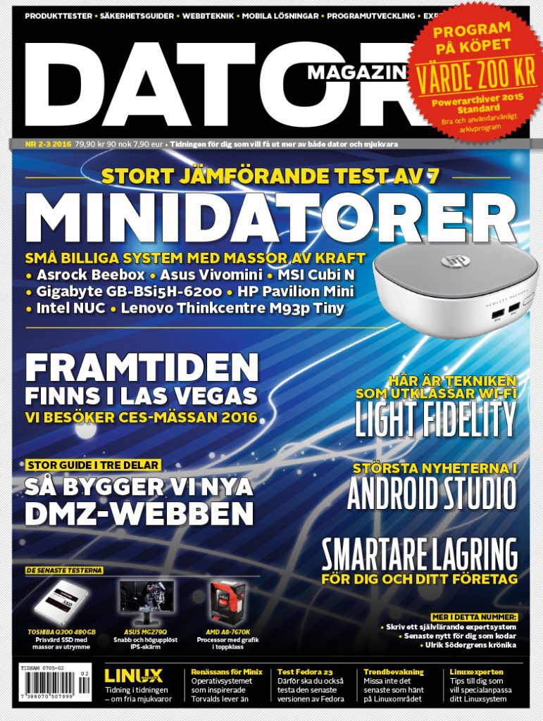 Datormagazin nr 2-3, 2016 Datormagazin nr 2 3 2016