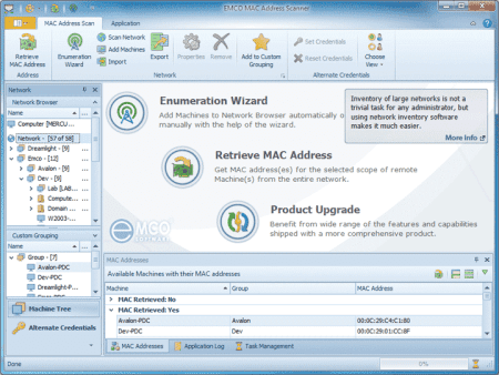 Programtips: EMCO MAC Address Scanner 1.3.1