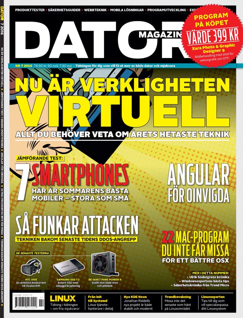 Datormagazin nr 7, 2016 DMZ nr 7 2016 omslag webb