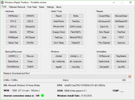 Programtips: Windows Repair Toolbox 3.0.1.7 img3File 5
