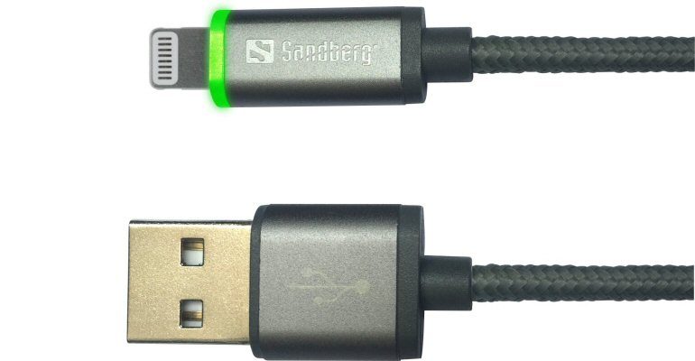 Apple-laddkabel med LED-indikator lightning cable