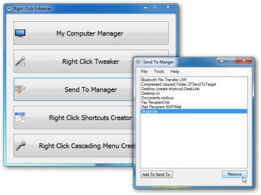 Programtips: Right Click Enhancer 4.4.2 largeImg