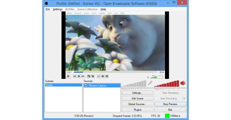 Programtips: Open Broadcaster Software 0.659.b img3File 1