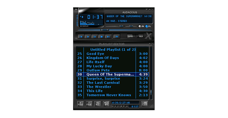 Programtips: Audacious 3.9 largeImg 3