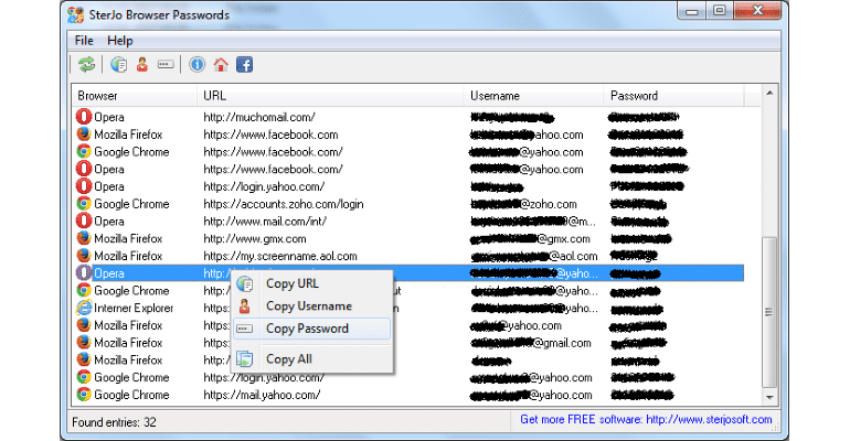 Programtips: Sterjo Browser Passwords 1.0 img3File 16