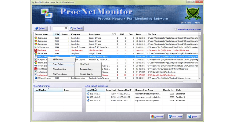 Programtips: Process Network Monitor 7.0 img3File 17