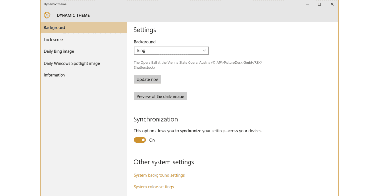 Programtips: Dynamic Theme 1.1.5.0 img3File 1