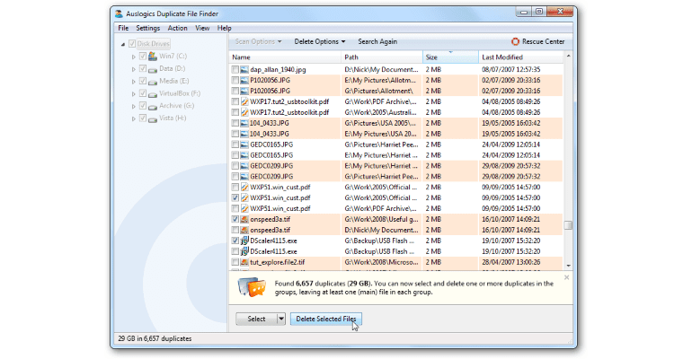 Programtips: Auslogics Duplicate File Finder 7.0.23.0 largeImg