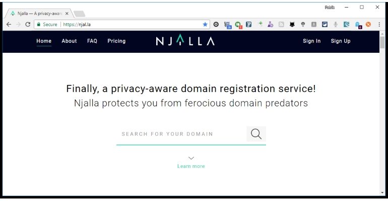 Resurser på webben: Anonym DNS www njalla