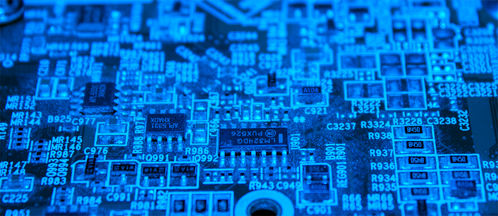 circuit board blue