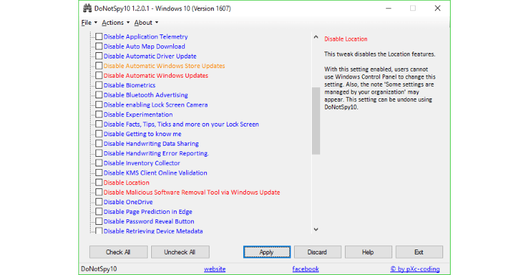 Programtips: Donotspy10 4.0 img3File 5