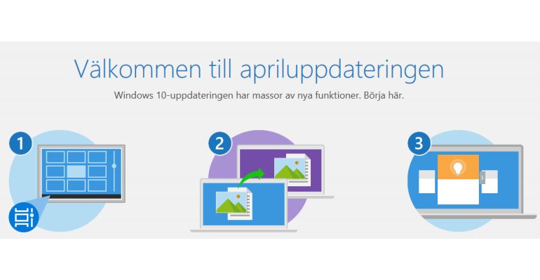 Apriluppdateringen av Windows 10 är här apriluppdateringen, Windows 10 April 2018 Update