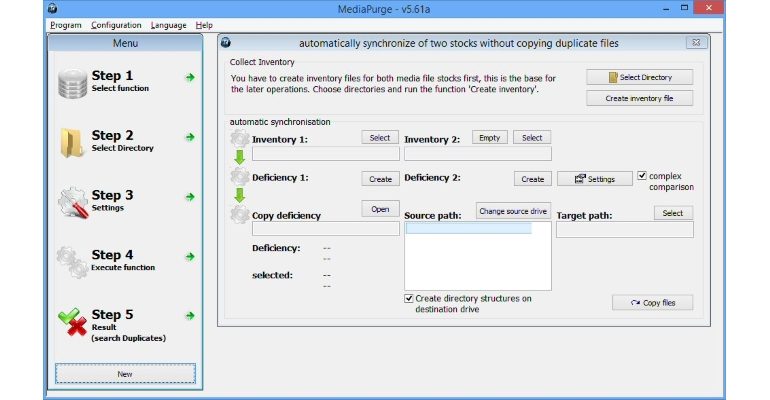 Programtips: Mediapurge 6.10 img3File