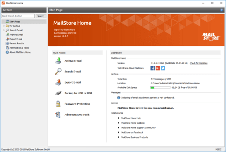 mailstore home v11 en start
