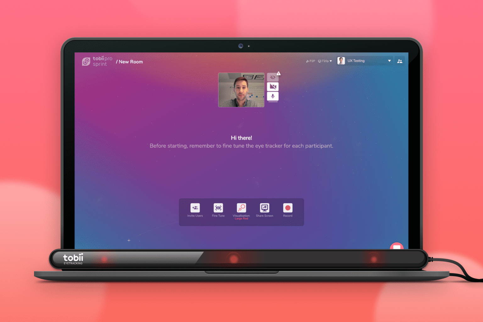 Ögonspårning för digitala produkter Tobii Pro Sprint ögonspårning
