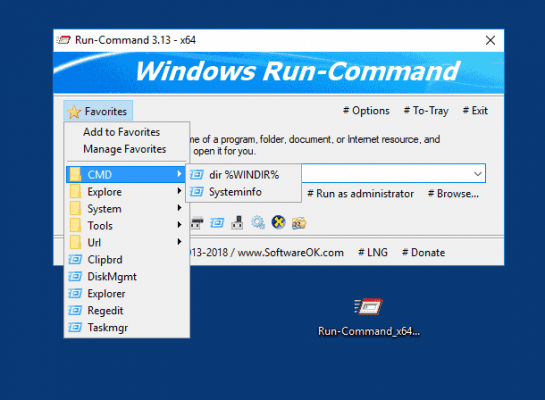 Programtips: Run-Command 3.37 Run-Command