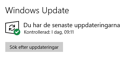 drivrutiner Windows Update