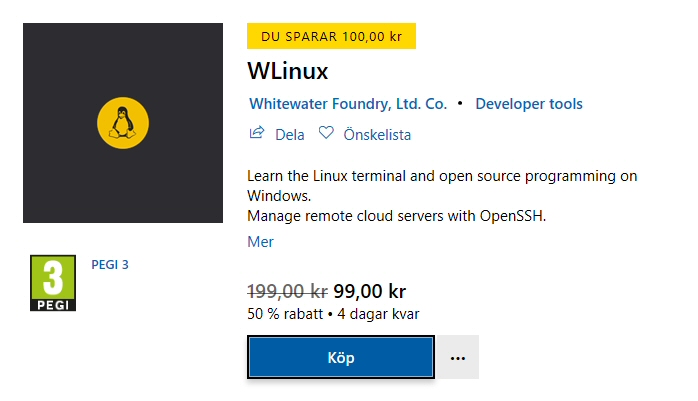 Wlinux Microsoft Store