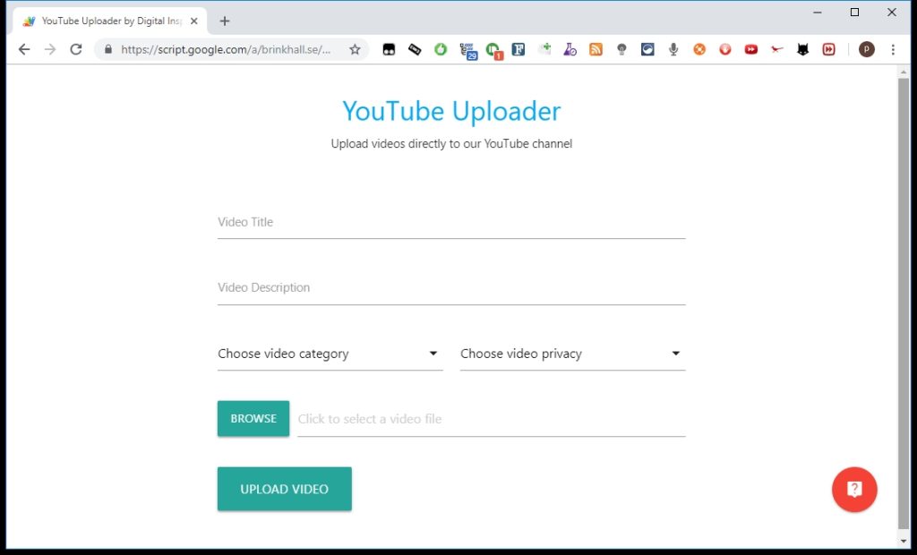 Youtube uploader