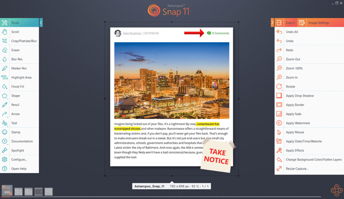 Programtips: Ashampoo Snap 11.0 Ashampoo Snap