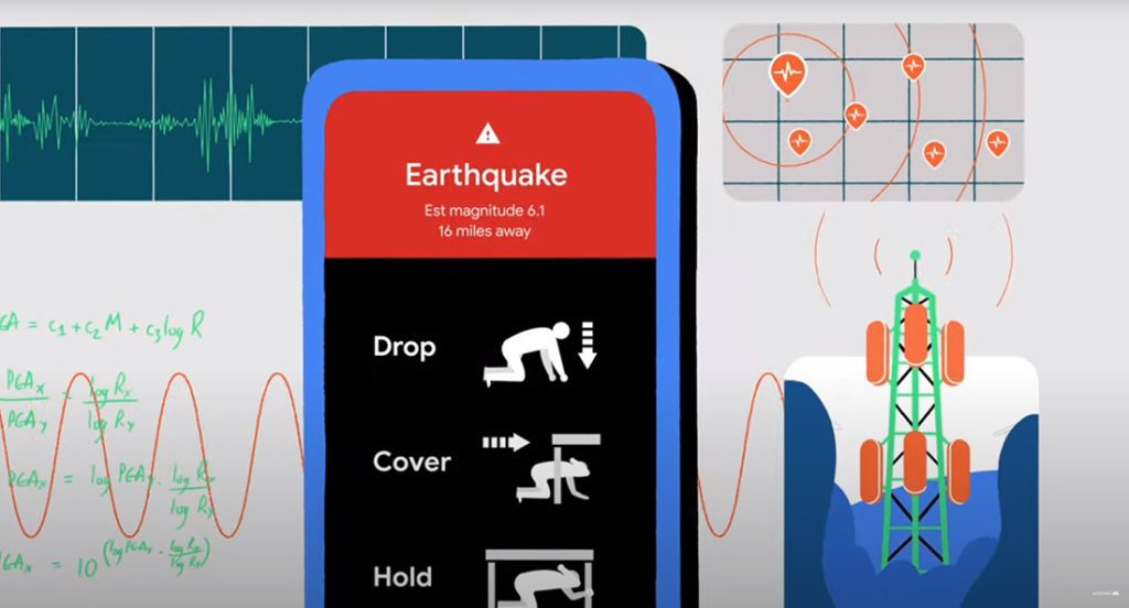 Android hjälper till att registrera jordbävningar Android Earthquake Alerts System