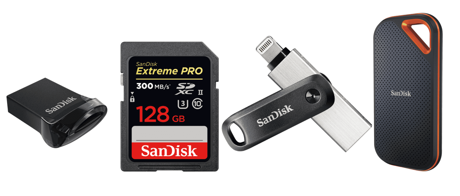 Vi testar flashlagring från Sandisk Sandisk flashlagring