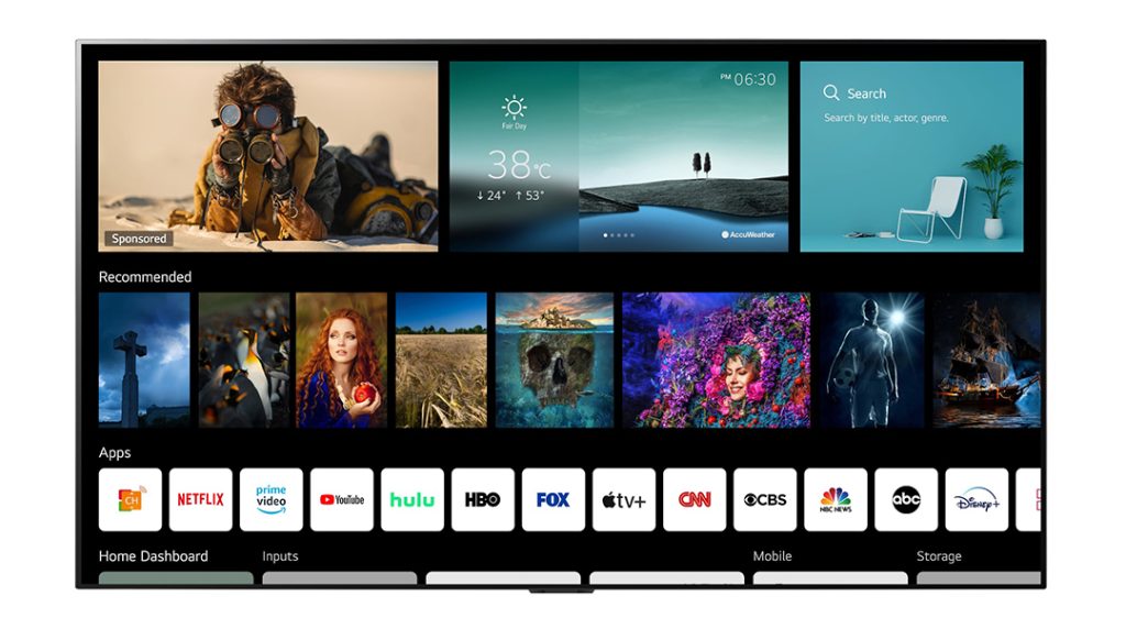 LG:s WebOS kommer till fler tv-tillverkare LG webOS version 6