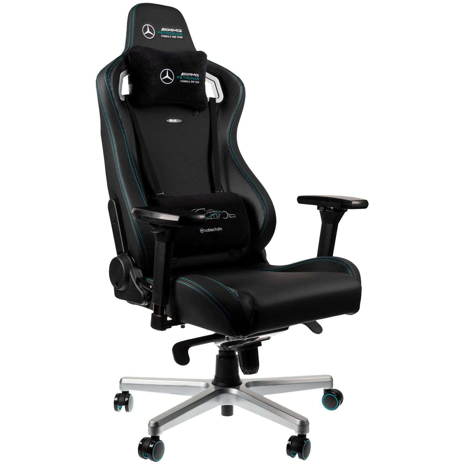 Test: Noblechairs Epic Mercedes-AMG Petronas formula one team edition gaming chair Noblechairs EPIC Mercedes-AMG Petronas Formula One Team