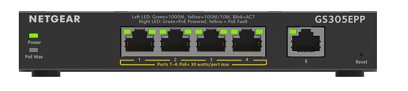 Netgear GS305EPP - LED