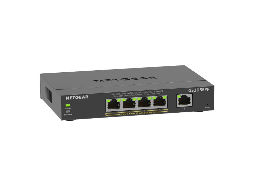 Produktgenomgång: Netgear GS305EPP Netgear GS305EPP