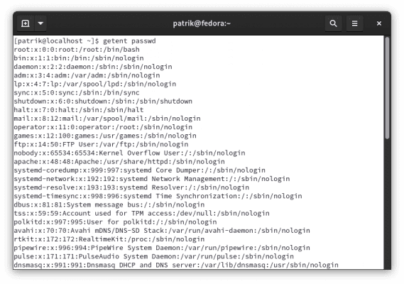 Kommandot getent – hitta enkelt användarnamn, uid’s och grupper getent