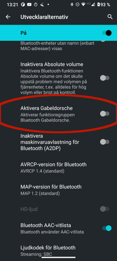 Gabeldorsche