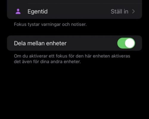 IOS 15 - fokus
