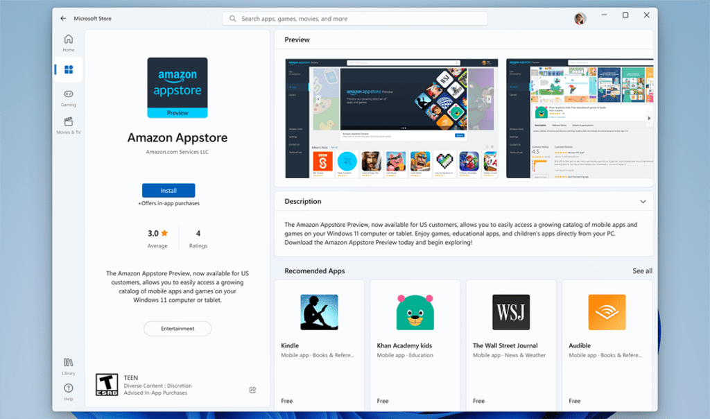 Här är systemkraven för Android-appar i Windows 11 Windows 11 Android Store