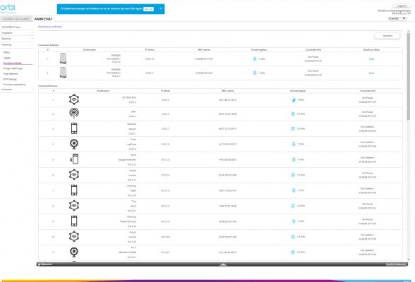 Orbi RBK963B – webbgränssnitt