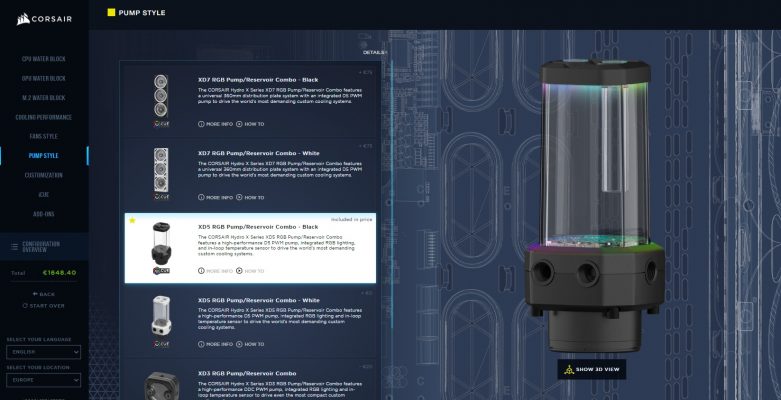 Corsair Hydro X - webbguide