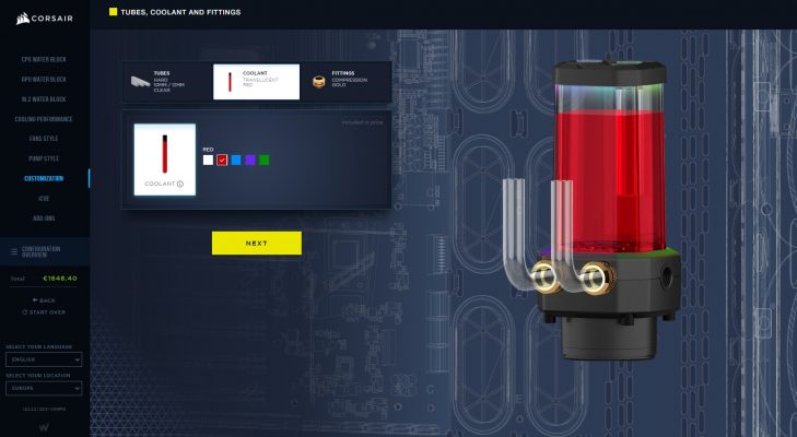 Corsair Hydro X - webbguide