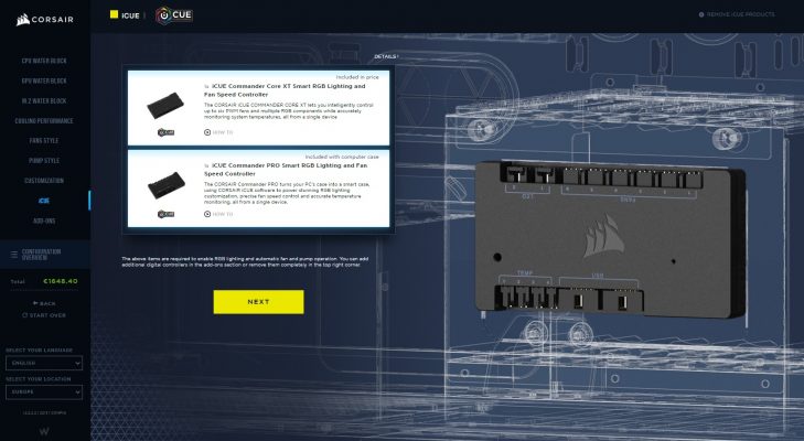 Corsair Hydro X - webbguide
