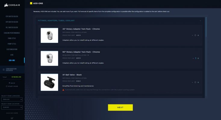 Corsair Hydro X - webbguide