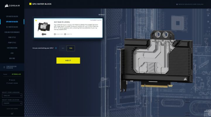 Corsair Hydro X - webbguide
