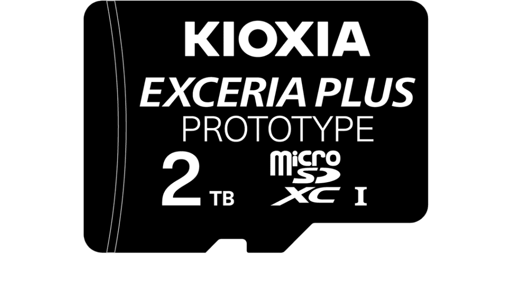 MicroSD med två terabyte lagring Kioxia 2TB microSDXC-minneskort