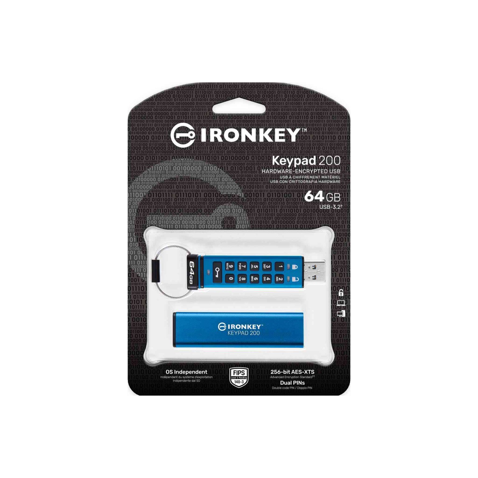 Kingston IronKey Keypad 200 Huvud