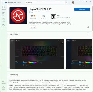 HyperX NGENUITY – i Microsoft Store