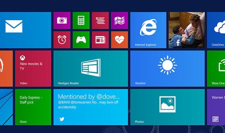 Startskärm Windows 8.1