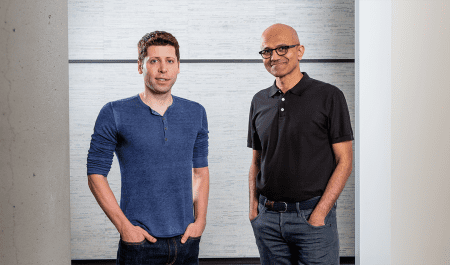 Microsoft uppges storsatsa på OpenAI Sam Altman och Satya Nadella