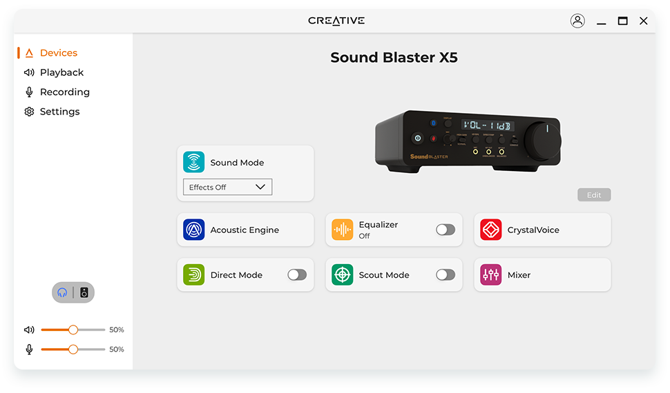 Creative SoundBlaster X5