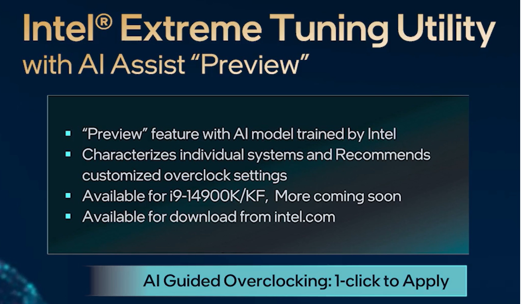 Intel® Core™ i9-14900K Desktop Processor 24 kärnor (8 P-cores + 16 e-cores)  upp till 6,0 GHz