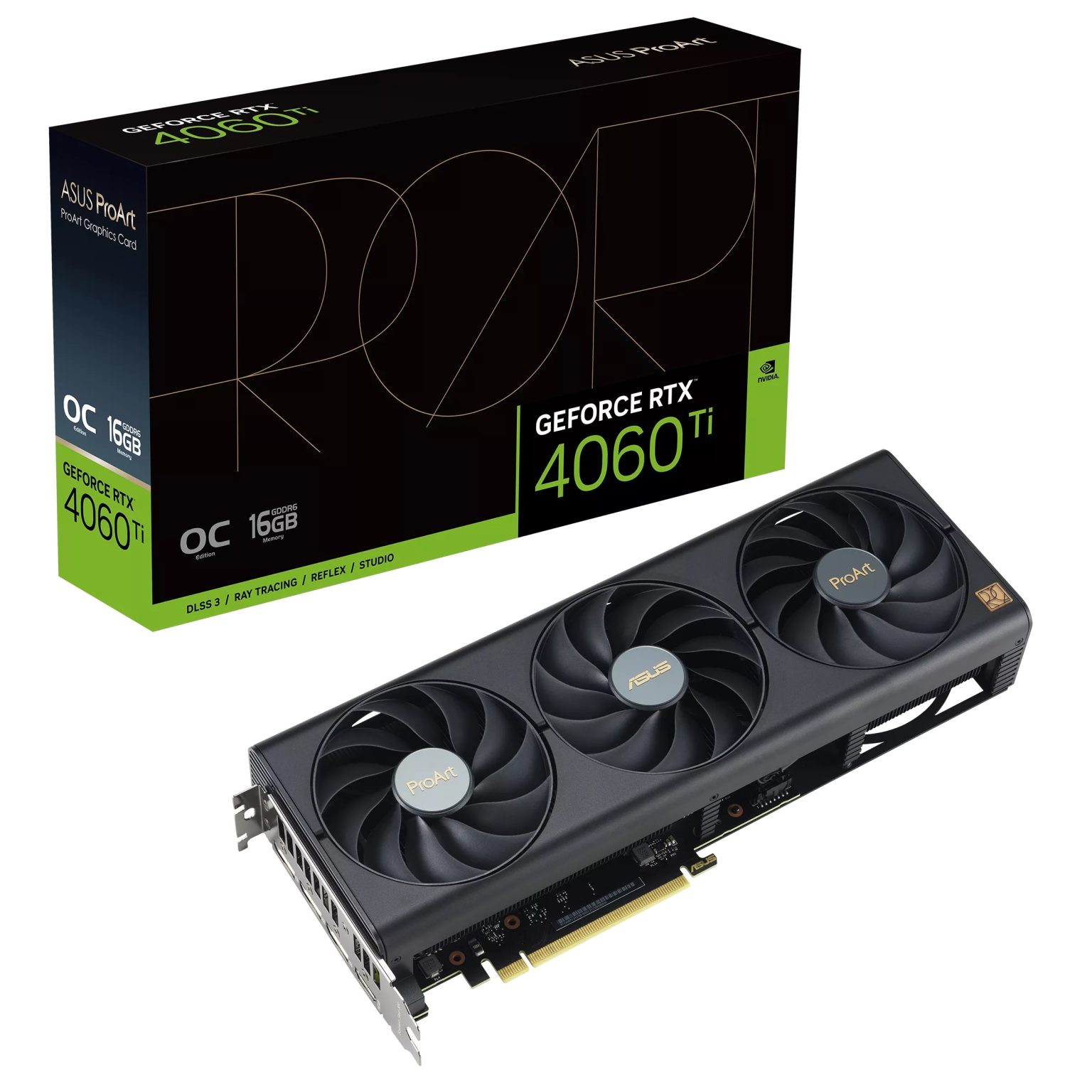 Test: Asus Proart 4060 Ti OC Asus ProArt 4060 Ti OC – grafikkort med box