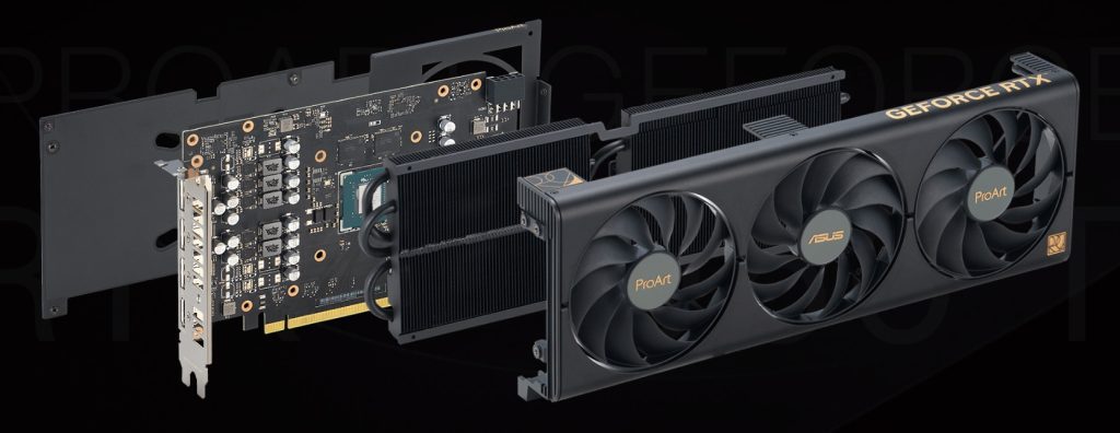 Asus ProArt 4060 Ti OC – sprängskiss