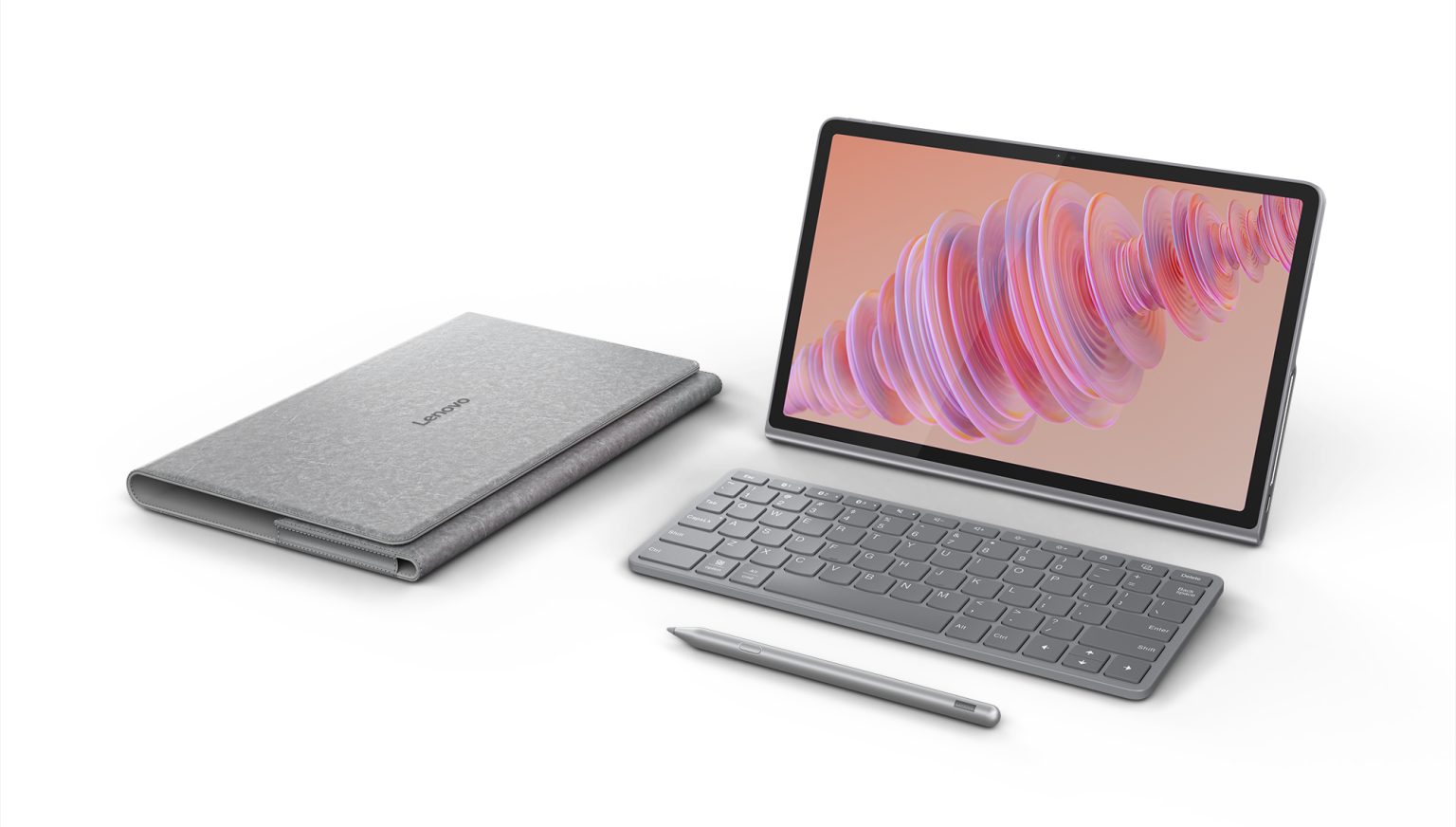 Lenovo Tab Plus – datorplattan med åtta JBL-högtalare Lenovo Tab Plus – datorplatta med tangentbord, penna och fodral